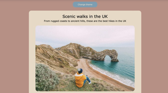 UK Hikes Webpage Project Preview